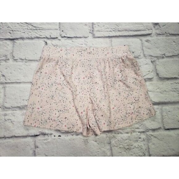 Kidtopia Girls Size 7 Pink Splatter Ruched Front Short-Sleeve Shirt & Short Set - Picture 7 of 8